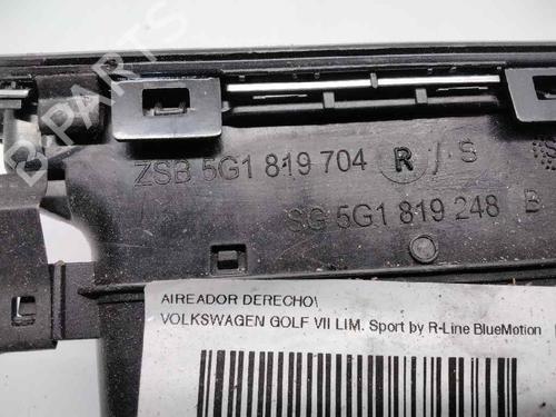 Air vent VW GOLF VII (5G1, BQ1, BE1, BE2) 1.4 TSI | BP11681214I21 