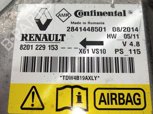 ECU airbags RENAULT KANGOO / GRAND KANGOO II (KW0/1_)  | BP18742917M53 