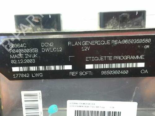 Engine control unit (ECU) CITROËN BERLINGO / BERLINGO FIRST Box Body/MPV (M_) | BP151862M57