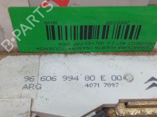 Rear left lock PEUGEOT 407 (6D_) 2.0 HDi 135 (6DRHRH, 6DRHRE, 6DRHRG, 6DRHRJ) | BP17319268C100 