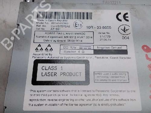 Radio TOYOTA AURIS (_E18_)  | BP16318513E6 