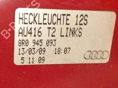 Left tailgate light AUDI Q5 (8RB) 2.0 TDI quattro | BP28211331C79 