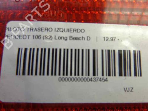 Left taillight PEUGEOT 106 II (1A_, 1C_) 1.5 D | BP140943C34 