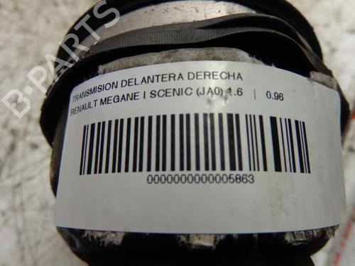 Drivaksel fortil Højre RENAULT SCÉNIC I MPV (JA0/1_, FA0_) 1.6 (JA00, JA16, JA15, JA19, JA1V, JA2B, JA2C, JA0B,... (107 hp) 1541175