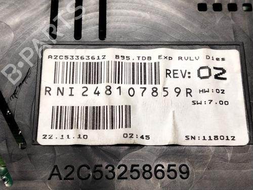 Instrument cluster RENAULT MEGANE III Hatchback (BZ0/1_, B3_)  | BP19324364C47 