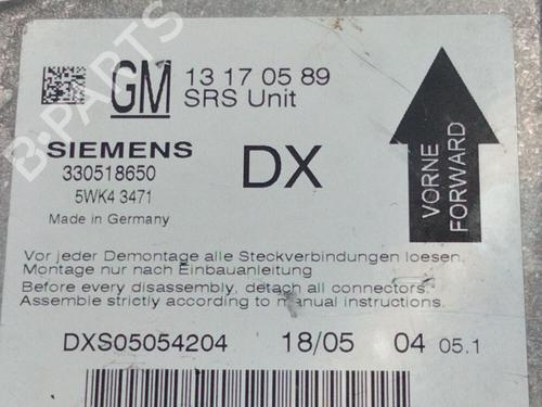 Kollisjonspute styreenhet OPEL VECTRA C GTS (Z02) 1.9 CDTI (F68) | BP18108371M53 