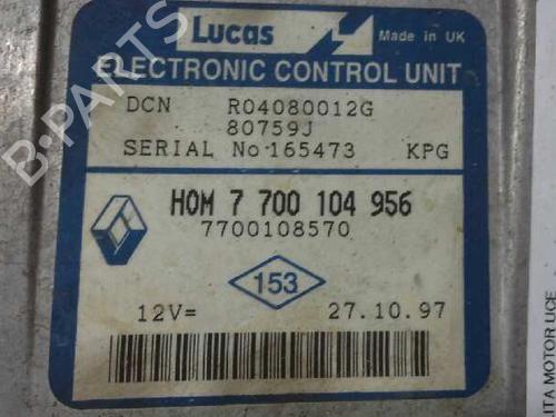 Engine control unit (ECU) RENAULT KANGOO (KC0/1_)  | BP2516614M57 