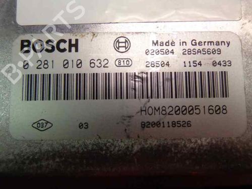 Engine control unit (ECU) RENAULT TRAFIC II Van (FL) 1.9 dCi 100 (FL0C, FL0K, FL0B) | BP185807M57