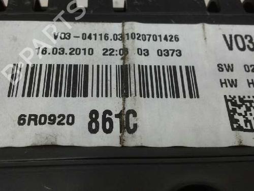 Instrument cluster VW POLO V (6R1, 6C1)  | BP2506261C47 