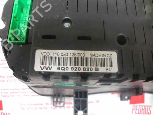 Instrument cluster VW POLO IV (9N_, 9A_) 1.2 12V | BP3691690C47 