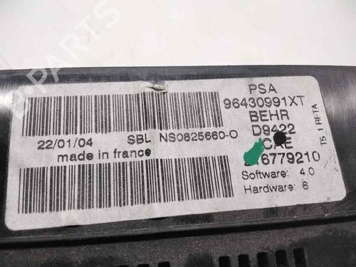 Climate control PEUGEOT 307 (3A/C)  | BP9539312I5 
