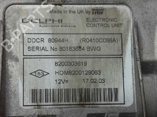 Engine control unit (ECU) RENAULT CLIO II (BB_, CB_)  | BP150911M57 