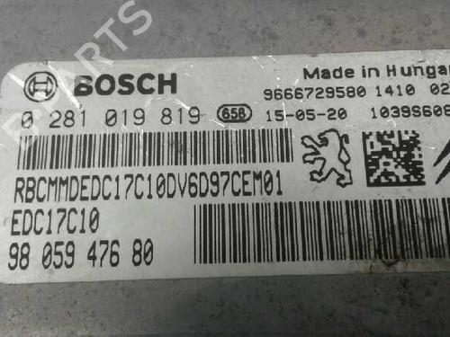Engine control unit (ECU) CITROËN C3 II (SC_)  | BP4388733M57 