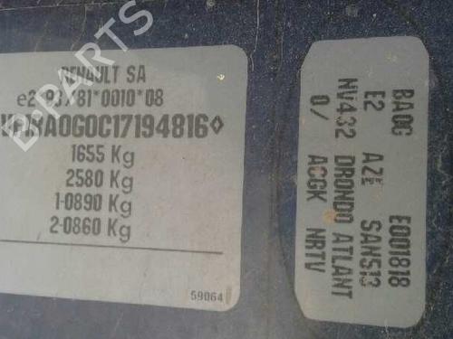 Engine control unit (ECU) RENAULT MEGANE I (BA0/1_) 2.0 | BP853396M57 