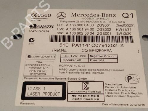 Radio MERCEDES-BENZ M-CLASS (W166) ML 250 CDI / BlueTEC 4-matic (166.004, 166.003) | BP22720077E6 