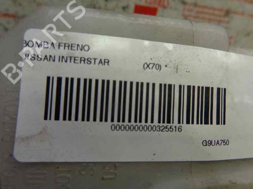 Brake master cylinder NISSAN INTERSTAR Van (X70)  | BP1619278M77 
