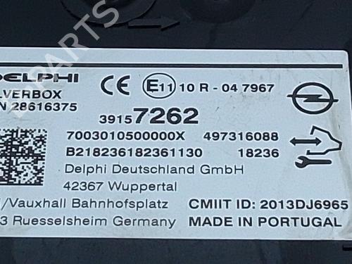 Radio OPEL ASTRA K Sports Tourer (B16) 1.6 CDTi (35) | BP30703789E6