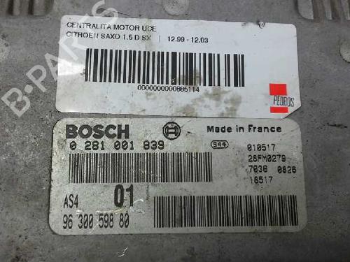 Engine control unit (ECU) CITROËN SAXO (S0, S1) 1.5 D | BP151008M57 