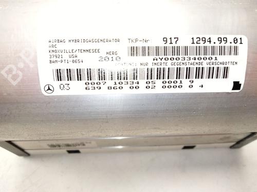 Passenger airbag MERCEDES-BENZ VITO / MIXTO Van (W639) 113 CDI (639.601, 639.603, 639.605) | BP20852294C10 