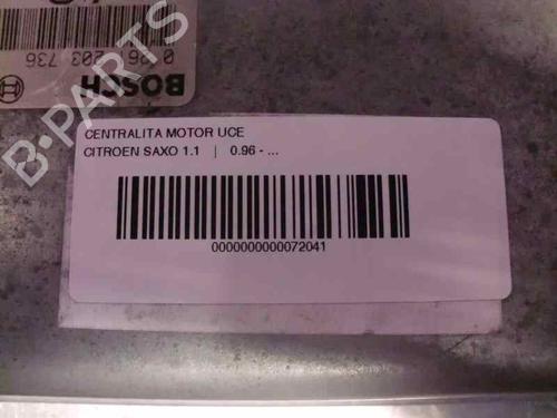 Engine control unit (ECU) CITROËN SAXO (S0, S1) 1.1 X, SX | BP156096M57 