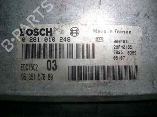 Engine control unit (ECU) PEUGEOT 406 (8B) 2.0 HDI 110 | BP151692M57 