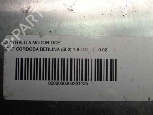 Engine control unit (ECU) SEAT CORDOBA (6L2) 1.9 TDI | BP1507142M57 