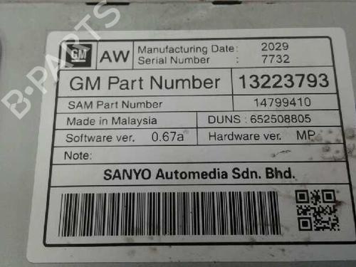 Radio OPEL INSIGNIA A (G09)  | BP3204896E6 