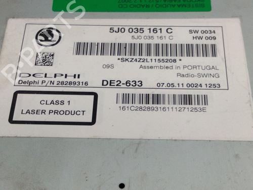 Radio SKODA FABIA II (542) 1.2 | BP15830971E6 