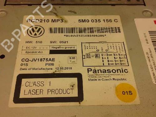 Radio VW POLO V (6R1, 6C1)  | BP2233965E6 