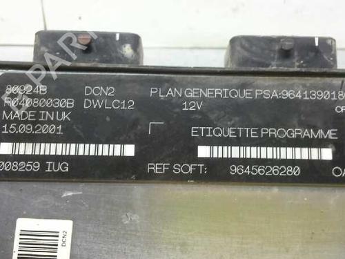 Engine control unit (ECU) PEUGEOT 206 Hatchback (2A/C)  | BP185859M57 