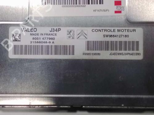 Engine control unit (ECU) CITROËN C2 (JM_)  | BP10397758M57 
