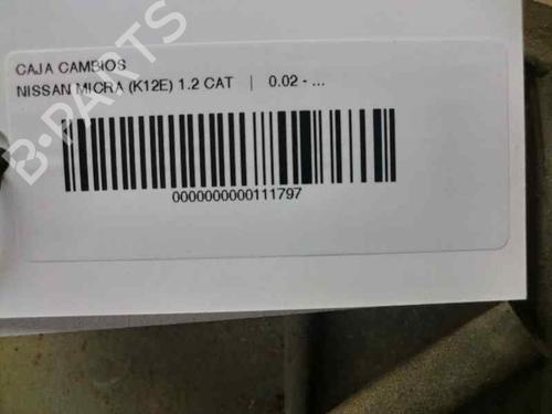 Gearbox NISSAN MICRA III (K12) 1.2 16V | BP1266310M3 