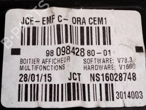 Multifunctionele display CITROËN BERLINGO MULTISPACE (B9) 1.6 HDi 90 | BP30515153C48