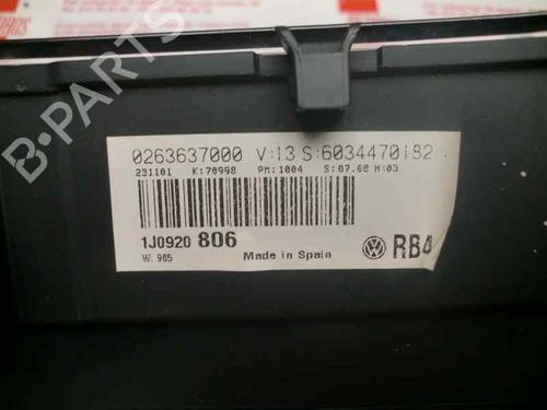 Instrument cluster VW GOLF IV (1J1) 1.4 16V | BP3691687C47 