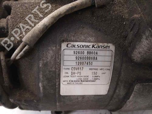 AC compressor NISSAN QASHQAI / QASHQAI +2 I (J10, NJ10, JJ10E)  | BP17058750M34 