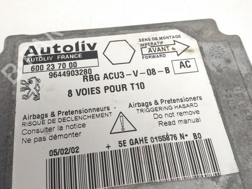 Airbag styreenhed PEUGEOT 206 Hatchback (2A/C) 1.9 D | BP30112476M53