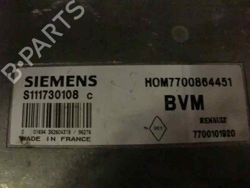 Engine control unit (ECU) RENAULT MEGANE I (BA0/1_) 1.4 e (BA0E, BA0V) | BP156637M57 