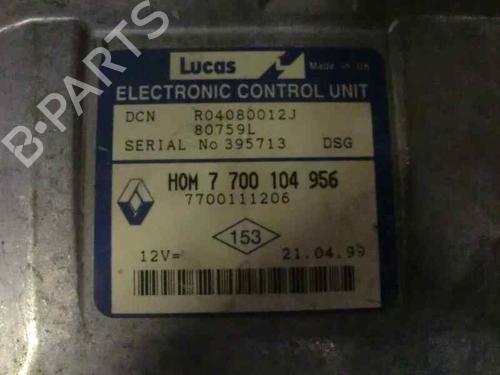 Engine control unit (ECU) RENAULT KANGOO (KC0/1_) D 65 1.9 (KC0E, KC02, KC0J, KC0N) | BP156615M57 