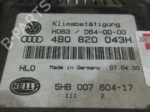 Climate control AUDI A6 C5 (4B2) 2.5 TDI | BP889720I5 
