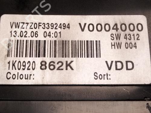 Instrument cluster VW GOLF V (1K1) 1.9 TDI | BP26906140C47 
