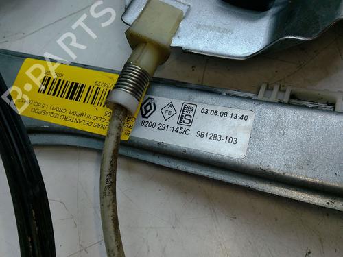 Rudehejsemekanisme ventre foran RENAULT CLIO III (BR0/1, CR0/1) 1.5 dCi (BR17, CR17) | BP29936168C22