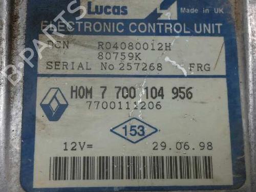 Engine control unit (ECU) RENAULT KANGOO (KC0/1_) D 65 1.9 (KC0E, KC02, KC0J, KC0N) | BP1448531M57 