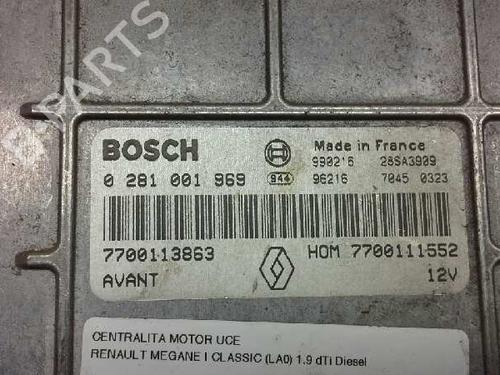 Engine control unit (ECU) RENAULT MEGANE I Classic (LA0/1_) 1.9 dCi (LA05) | BP151036M57 
