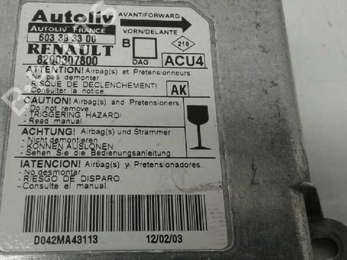 Airbag styreenhed RENAULT MEGANE II (BM0/1_, CM0/1_)  | BP3495876M53 