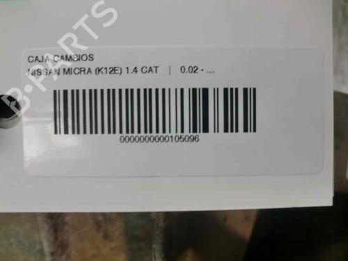 Gearbox NISSAN MICRA III (K12) 1.4 16V | BP2226286M3 