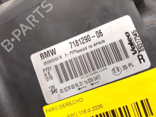 Right headlight BMW 1 (E81) 118 d | BP38069434C29 - Image 4