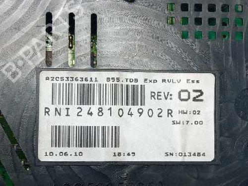Kombinert Instrument RENAULT MEGANE III Hatchback (BZ0/1_, B3_)  | BP10330103C47 