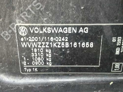 Mass air flow sensor VW GOLF V (1K1)  | BP1620611M95 