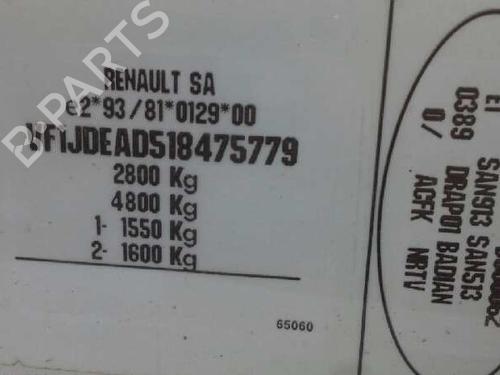 Front right interior door handle RENAULT MASTER II Van (FD) 2.5 dCi | BP3212399I14 