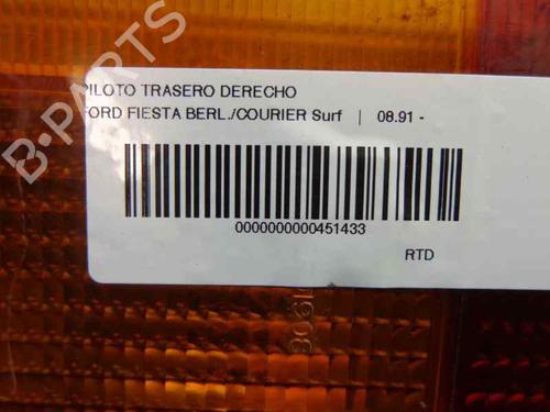Right taillight FORD FIESTA Box Body/MPV (F3L, F5L) 1.8 D | BP9172955C35 